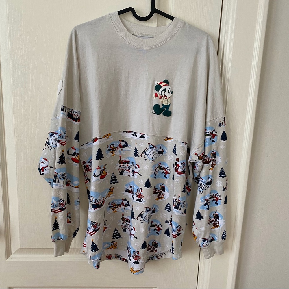 Disney World 2021 Christmas Snow Much Fun Holiday Spirit Jersey Sweatshirt S